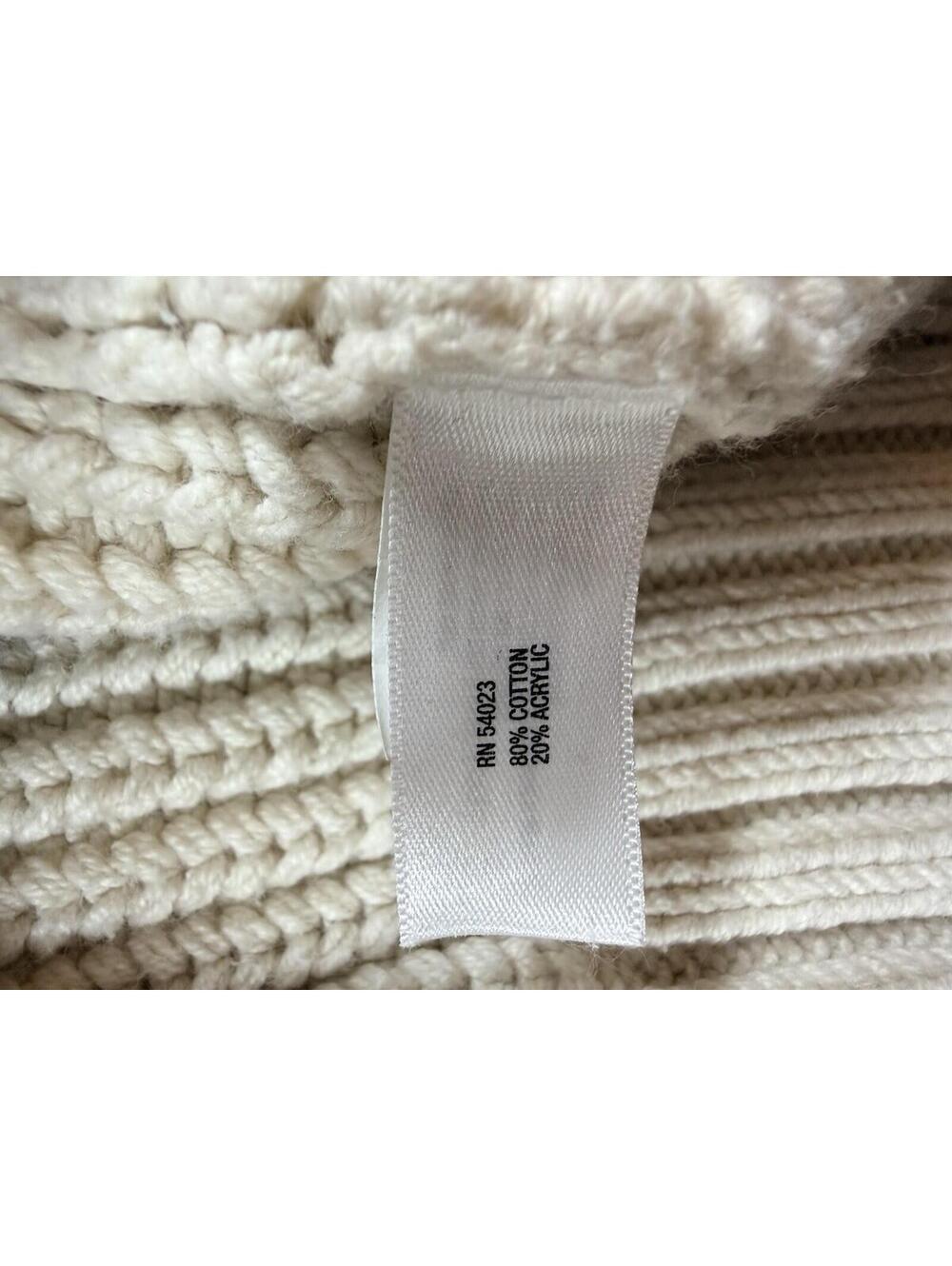 GAP Cream Ribbed Button-Up Sweater Jacket - Picture 7 of 9